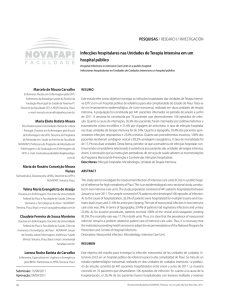 Infecções hospitalares nas Unidades de Terapia Intensiva em um