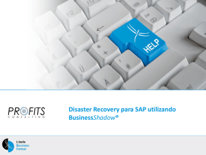 Disaster Recovery para SAP utilizando