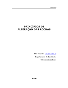 princípios de alteração das rochas