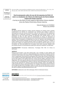 Um levantamento sobre do uso de ferramentas da Web 2.0 entre os