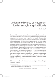 A ética do discurso de Habermas: fundamentação e aplicabilidade