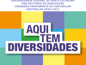 Apresentação do Vestibular UFSC/2017