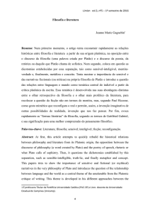 Filosofia e Literatura