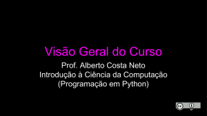 Programação em Python - Home Page do Professor Alberto Costa