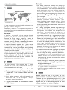 OBJETIVO O mapa acima representa a distribuição, pelo mundo