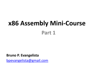 x86 Assembly Mini-Course