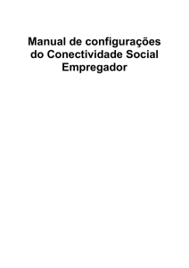 Manual de configurações do Conectividade Social Empregador