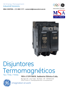 Disjuntores Termomagnéticos