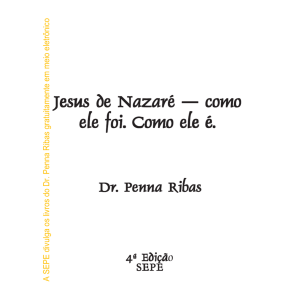 Jesus de Nazare part1.pmd - Sociedade de Estudos e Pesquisas