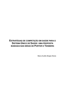 estratégias de competição em saúde para o sistema único de saúde