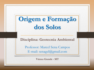 Aula 02 - Origem dos solos