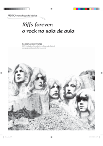 Riffs forever: o rock na sala de aula.