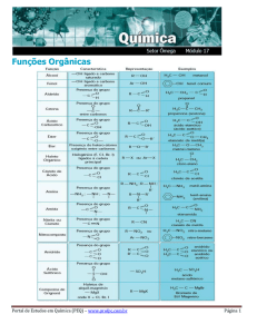 Exercícios - Reconhecimento de Funções Orgânicas