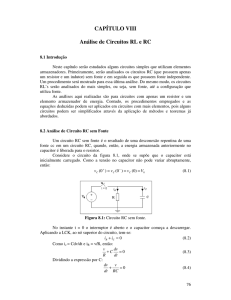 CAPÍTULO VIII Análise de Circuitos RL e RC