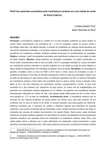 Perfil dos pacientes acometidos pela insuficiência