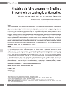 Histórico da febre amarela no Brasil e a importância da vacinação