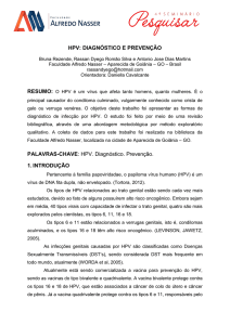 HPV: DIAGNÓSTICO E PREVENÇÃO PALAVRAS