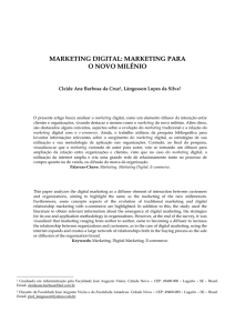 marketing digital: marketing para o novo milênio