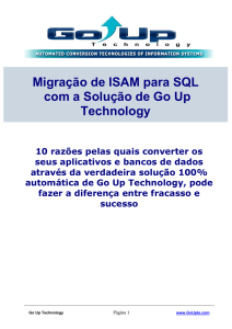Migração de ISAM para SQL com a Solução de Go Up Technology