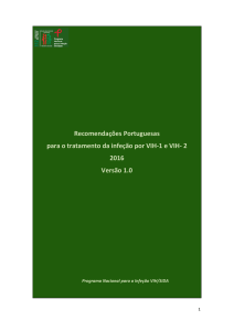 Recomendações Portuguesas para o tratamento da infeção por VIH