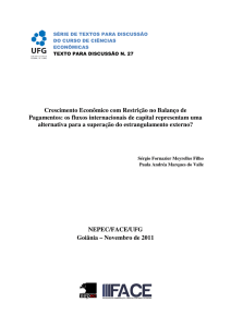 Crescimento Econômico com Restrição no Balanço de