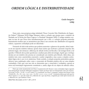 ordem lógica e distributividade