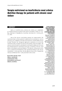 Terapia nutricional na insuficiência renal crônica