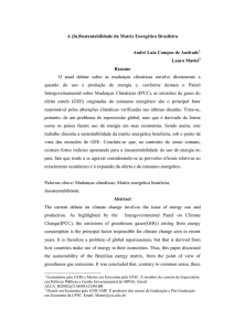 A Insustentabilidade da Matriz Energética Brasileira