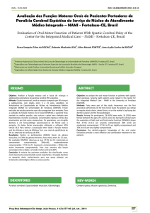 Avaliação das Funções Motoras Orais de Pacientes Portadores de