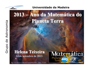 2013 – Ano da Matemática do Planeta Terra