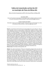 Índice de transmissão vertical do HIV no município de