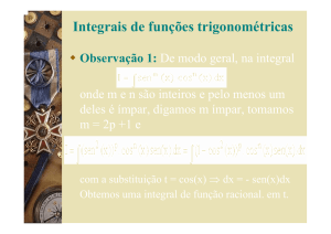 Integrais de funções trigonométricas
