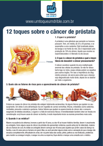 12 toques sobre o câncer de próstata