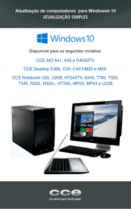 Windows 10 - Suporte CCE