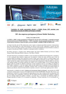 38% das empresas portuguesas já fazem Mobile Marketing