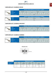 Controle e medição - Sensores Fotoelétricos - Linhas G18