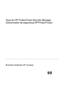 Guia do HP ProtectTools Security Manager (Gerenciador de