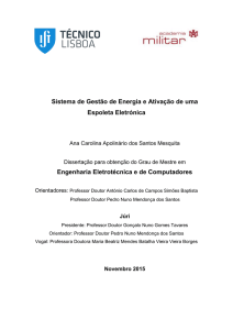 Sistema de Gestão de Energia e Ativação de uma Espoleta