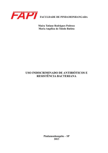 uso indiscriminado de antibióticos e resistência bacteriana