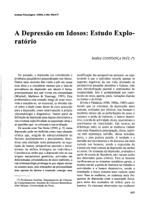 A Depressão em Idosos: Estudo Explo