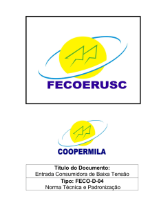 Entrada Consumidora de Baixa Tensão Tipo