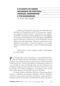 Resumo: procuramos fazer uma síntese da evolução do ensino da