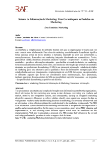 SIM - Uma Alternativa para as Decisões em MKT - Publicações