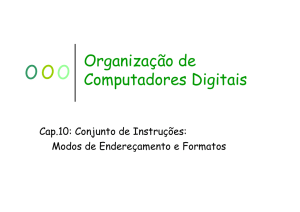 Cap. 10 Conjunto de instruções