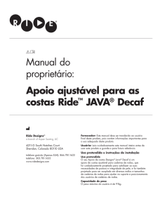 Apoio ajustável para as costas Ride™ JAVA® Decaf