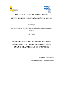 Tese de Mestrado Carlos Ribeiro JCC