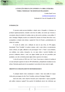 a evolução urbana em londrina na obra literária “terra vermelha”