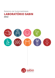 Relatório de Sustentabilidade - Ano base 2012