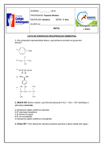 LISTA DE EXERCÍCIOS RECUPERAÇÃO SEMESTRAL 1. Dos