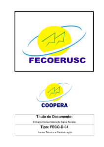 FECO D 04 - Entrada Consumidora de Baixa Tensão